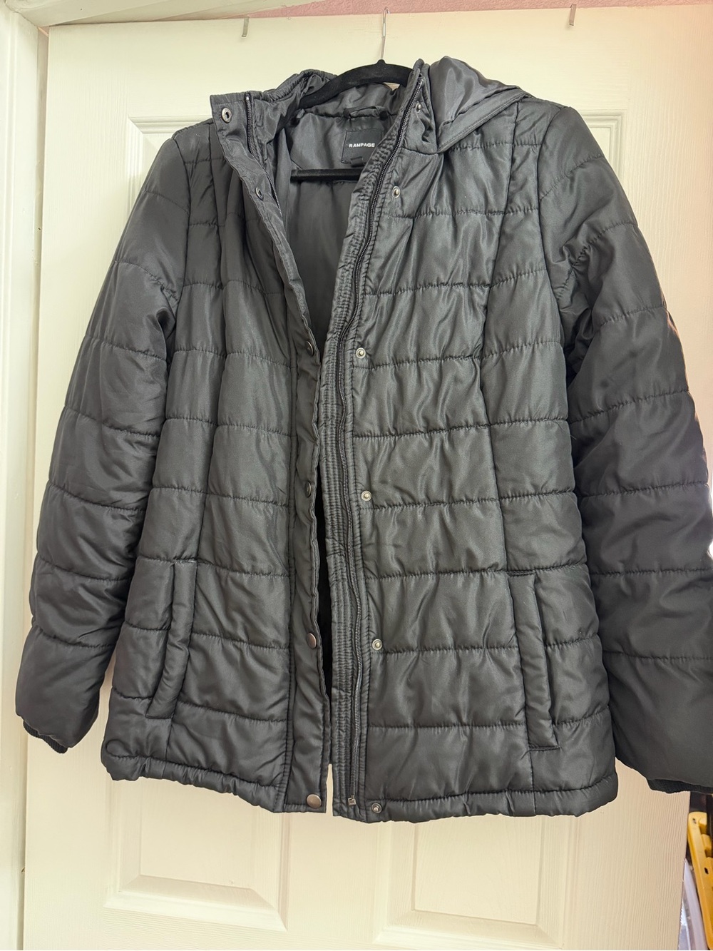 Rampage Women’s Hooded Quilted Puffer Jacket